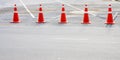 Orange cones Royalty Free Stock Photo