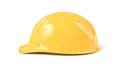 Orange construction helmet. 3d rendering on white background