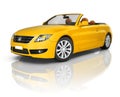 Orange Convertible 3D Sport Car