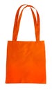 Orange cotton bag