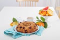 Orange and cranberry monkey bread Royalty Free Stock Photo