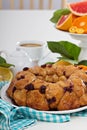 Orange and cranberry monkey bread Royalty Free Stock Photo