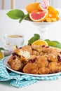 Orange and cranberry monkey bread Royalty Free Stock Photo