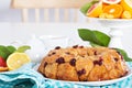 Orange and cranberry monkey bread Royalty Free Stock Photo