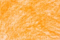 Orange crayon drawings background texture Royalty Free Stock Photo