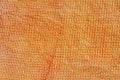 Orange crayon pattern on paper background texture