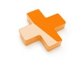 Orange Cross Royalty Free Stock Photo