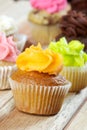 Orange cupcake