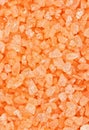 Orange dead sea salt texture Royalty Free Stock Photo