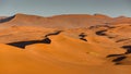 Orange desert landscape in Namib Desert, Namibia Royalty Free Stock Photo