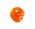 Orange Dice Royalty Free Stock Photo