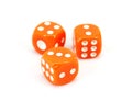 Orange Dice Royalty Free Stock Photo