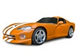 Orange Dodge Viper Sports Car