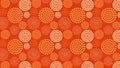 Orange Dotted Concentric Circles Pattern Background Illustration Royalty Free Stock Photo