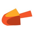 Orange dreidel icon, cartoon style