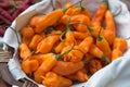 Orange Dried Chili Peppers inside White Bowl Royalty Free Stock Photo