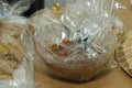 Orange dried fruit and pastries in cellophane packaging -Mikvah