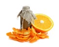 Orange dried peel.