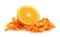 Orange dried peel.