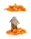 Orange dried peel.