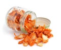 Orange dried peel.