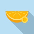Orange drops icon flat vector. Cold remedy