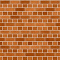 Orange Dutch Clay Brick Wall Seamless Texture Royalty Free Stock Photo