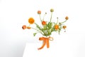 Orange Dutch Flowers Royalty Free Stock Photo