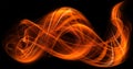 Orange dynamic colors abstract modern flame background