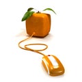 Orange e-mail Royalty Free Stock Photo