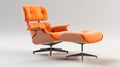 orange Eames Lounge Chair