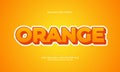 Orange editable text effect Royalty Free Stock Photo