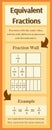 Orange Educational Infographic Equivalent Fractions