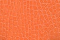 Orange embossed leather texture background