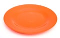 Orange empty plate
