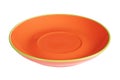 Orange empty plate