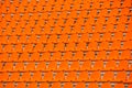 Orange empty stadium seats Royalty Free Stock Photo