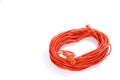 Orange Extension Cord Royalty Free Stock Photo