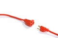 Orange Extension Cord Royalty Free Stock Photo