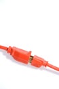 Orange Extension Cord Royalty Free Stock Photo