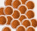 Orange eye shadows Royalty Free Stock Photo