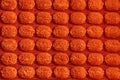 Orange fabric closeup Royalty Free Stock Photo