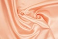 The Orange fabric texture background, detail of silk or linen pattern Royalty Free Stock Photo