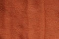 Orange fabric texture from a piece of wool Royalty Free Stock Photo