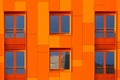 Orange facade Royalty Free Stock Photo