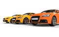 Orange fast cars