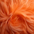 Vibrant Orange Animal Hair Texture With Dreamy Atmosphere - Abstract Art Pattern