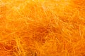 Orange felted wool texture close-up Royalty Free Stock Photo