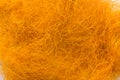 Orange felted wool texture close-up Royalty Free Stock Photo