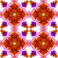 Orange festive christmas star seamless pattern